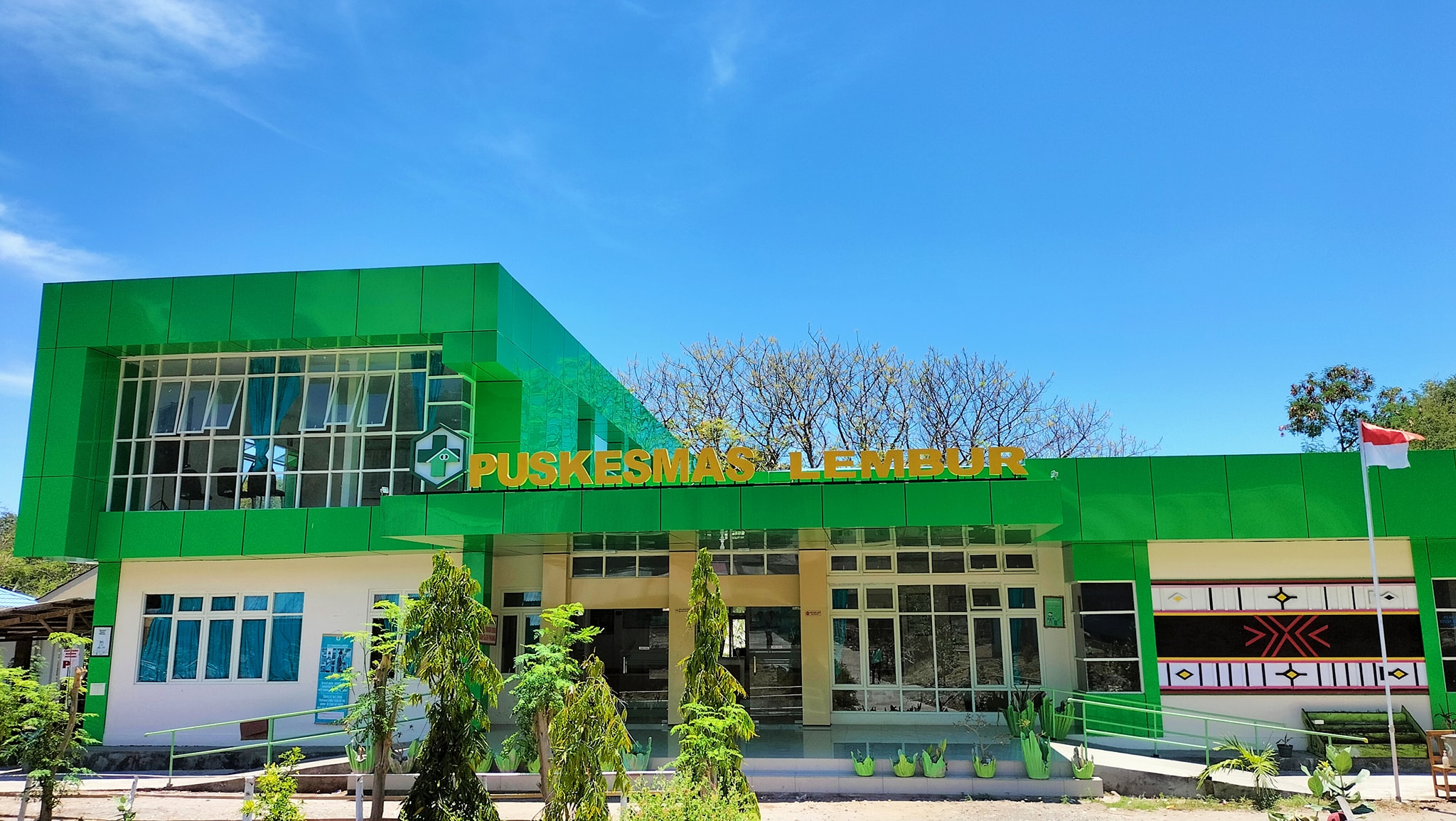 Banner layanan kesehatan UPTD Puskesmas Lembur